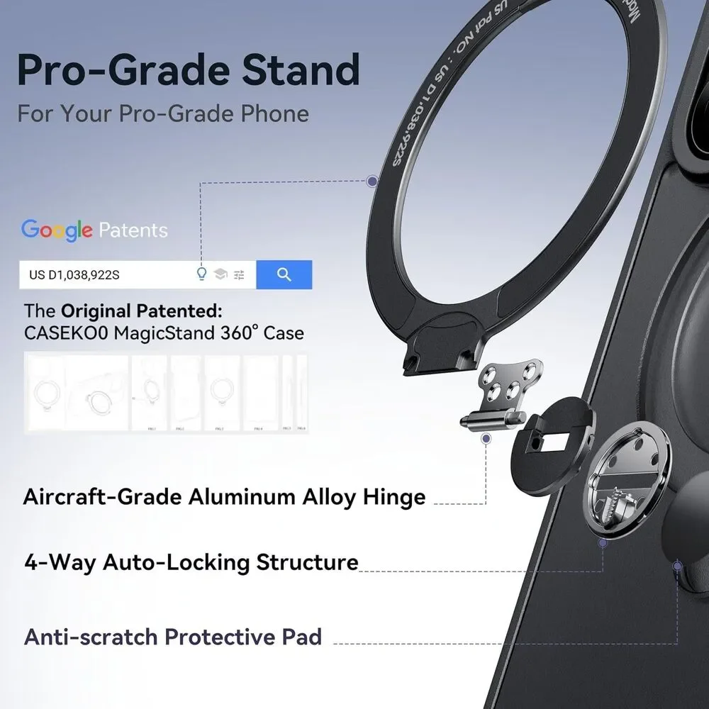 CASEKOO Official Blue for iPhone 17 Pro Case 17 Case, 1-Blue